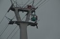 Einsatz BF Hoehenretter Koelner Seilbahn Hoehe Zoobruecke P2134